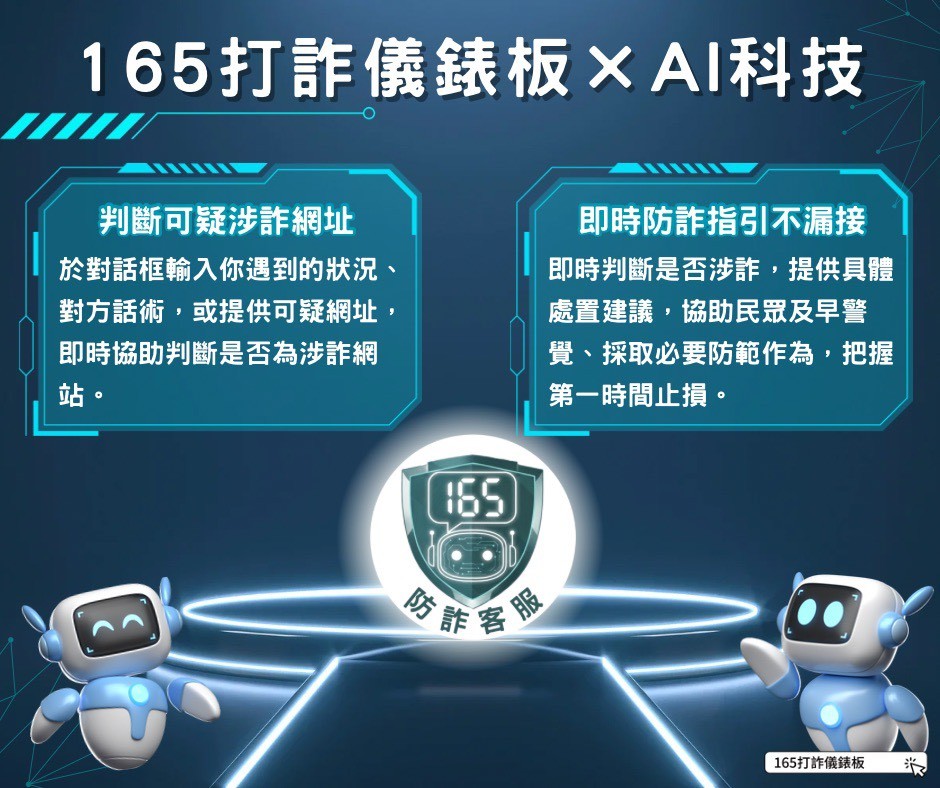  165打詐儀表板xAI科技